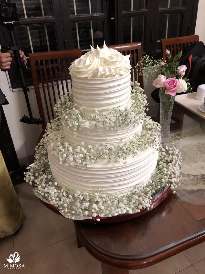 99+ mẫu bánh kem đám cưới 3 tầng đẹp không thể bỏ qua