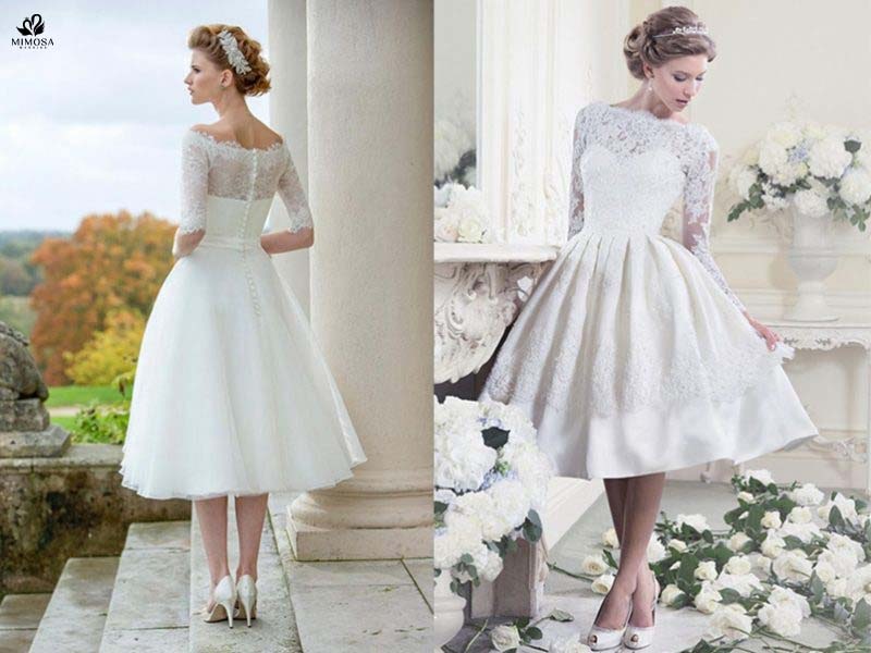 Những mẫu váy cưới dành cho nàng dâu lùn nên tham khảo