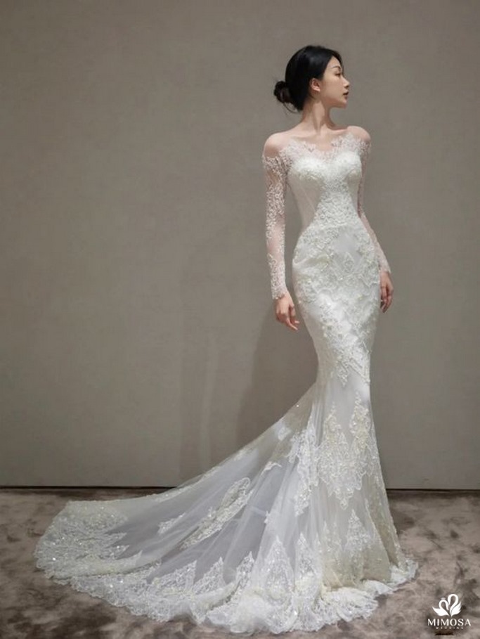 20 mẫu Váy cưới đuôi cá đẹp nhất mùa cưới 2023  Nicole Bridal