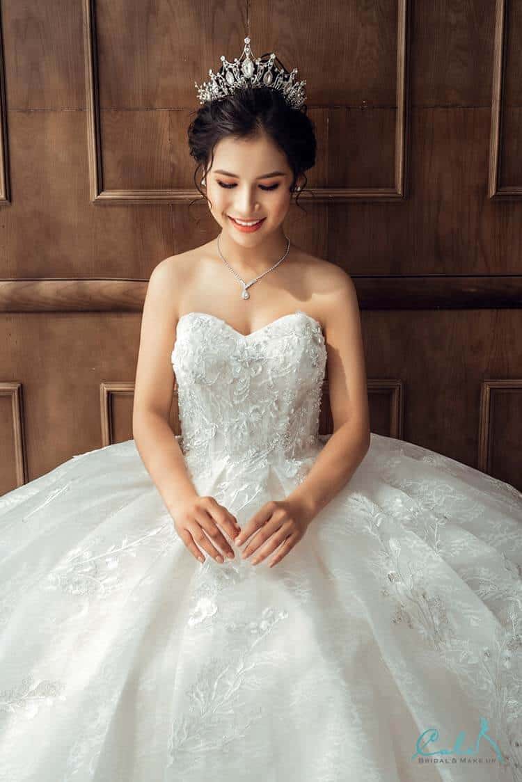 Váy cưới dáng bồng công chúa QNB89  Quyên Nguyễn Bridal