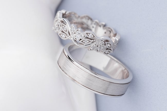 Cặp nhẫn cưới Kim cương Vàng 18K - Vàng Kim Phát